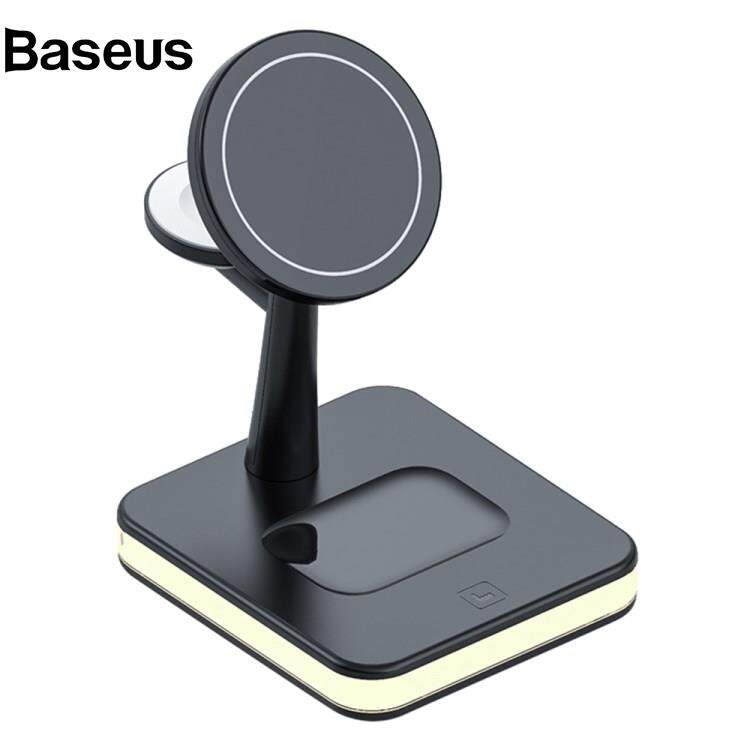 Baseus JJT-991 For iPhone / Apple Watch / AirPods 4 in 1 Magnetic Wireless Charger with USB Output Multifunction Charging Base