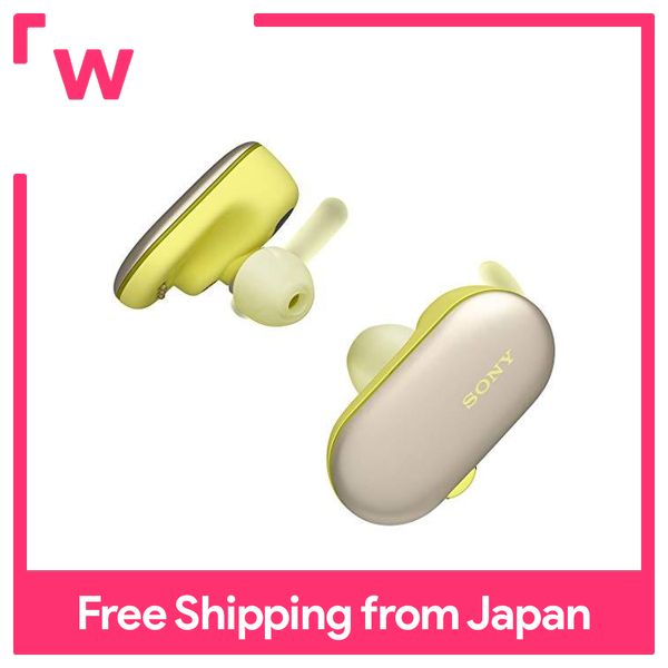 SONY completely wireless earphone WF-SP900: Bluetooth corresponding left and right separation type drip-proof dust-proof 4GB memory built in 2018 model yellow WF-SP900 YM