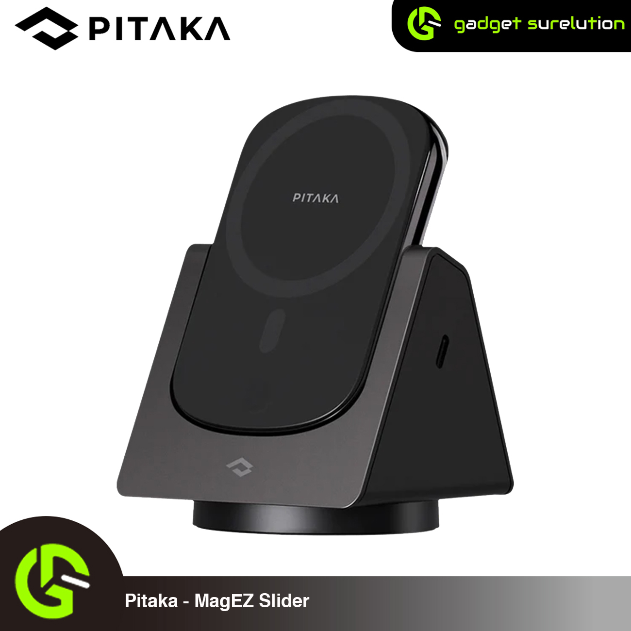 PITAKA ﻿MagEZ Slider with 4000mah Aramid fiber MagEZ Battery Pack | PITAKA Power Dongle for Apple Watch all Series